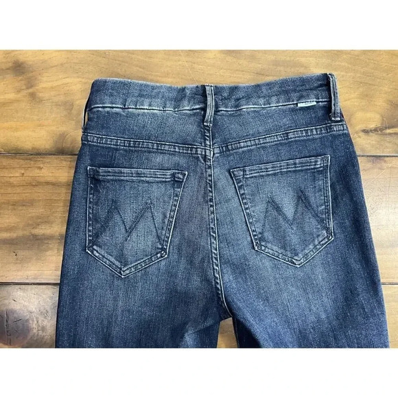 Mother Looker Skinny Jeans Size 25 Here Kitty Kitty Glitter Racer High Waisted - Picture 6 of 10